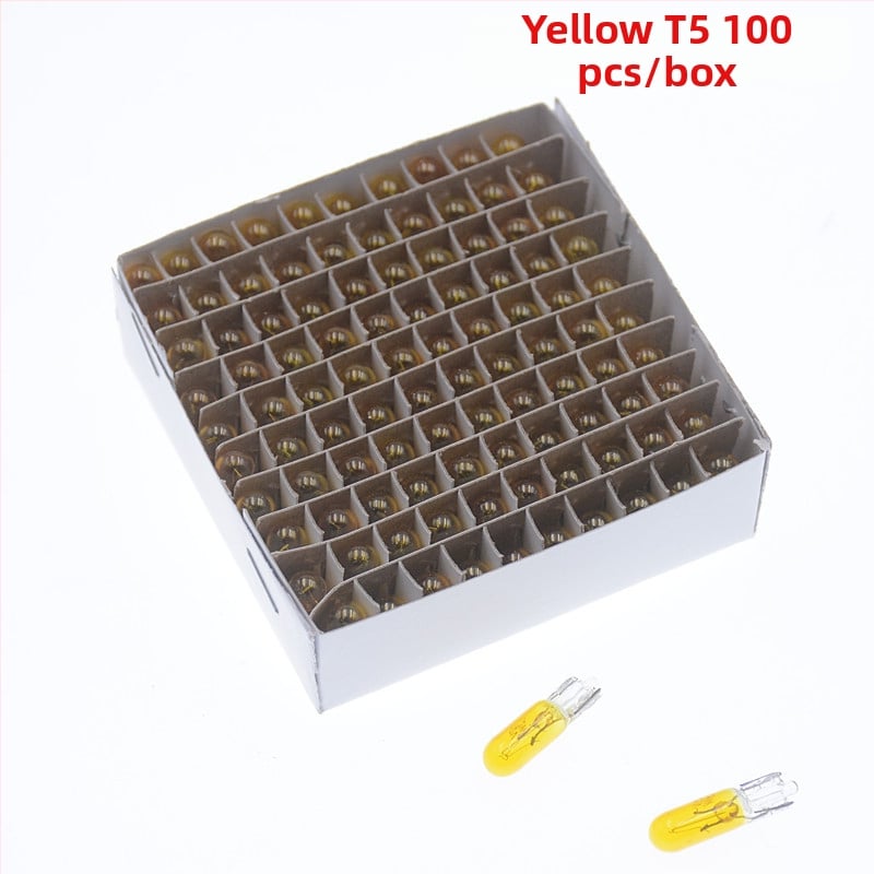 Λάμπα οργάνων αυτοκινήτου, μοντέλο T5, 12V, 1.2W, επίπεδο βύσμα