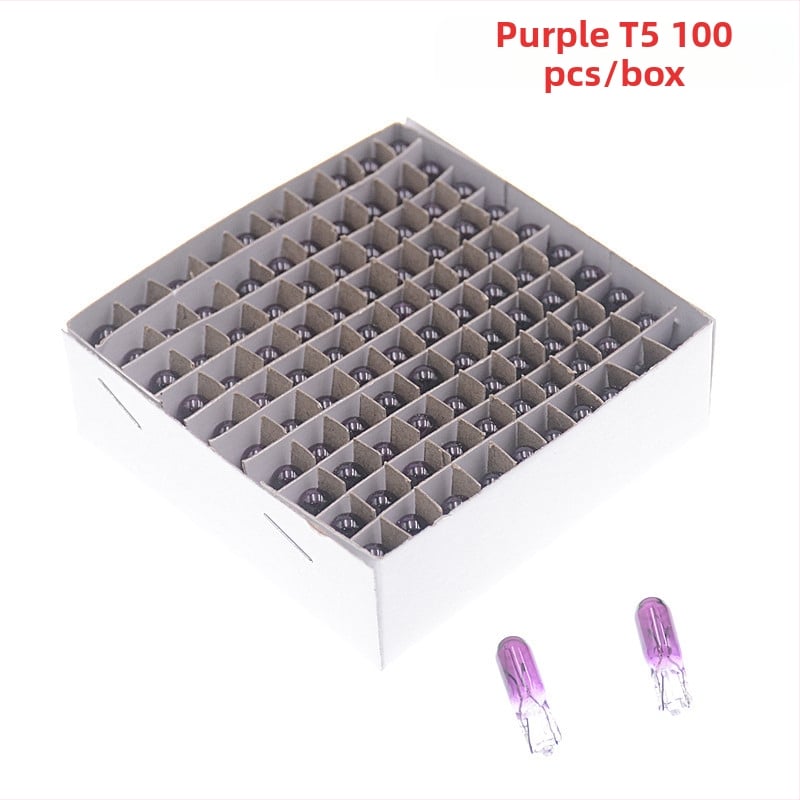 Λάμπα οργάνων αυτοκινήτου, μοντέλο T5, 12V, 1.2W, επίπεδο βύσμα