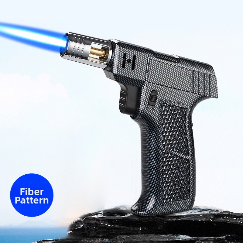 Pārvietojams butāna liesmas lāpu degināšanas rīks ar ABS plastiku un cinka sakausējumu, vēja izturīgs, ar logotipa apdruku