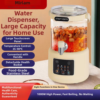 Veselības tējas kanna mājas lietošanai ar digitālo termostatu un skārienvadību, stikla korpuss, tilpums 2-3 L, 220V, 400-500W