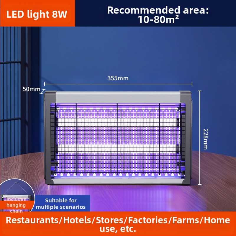 Elektrosokkos szúnyogirtó lámpa LED csővel, 220V