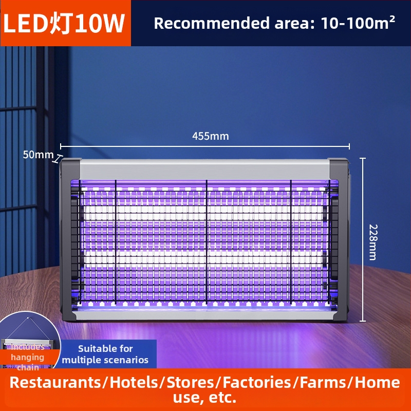 Elektrosokkos szúnyogirtó lámpa LED csővel, 220V