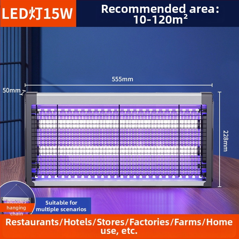 Elektrosokkos szúnyogirtó lámpa LED csővel, 220V