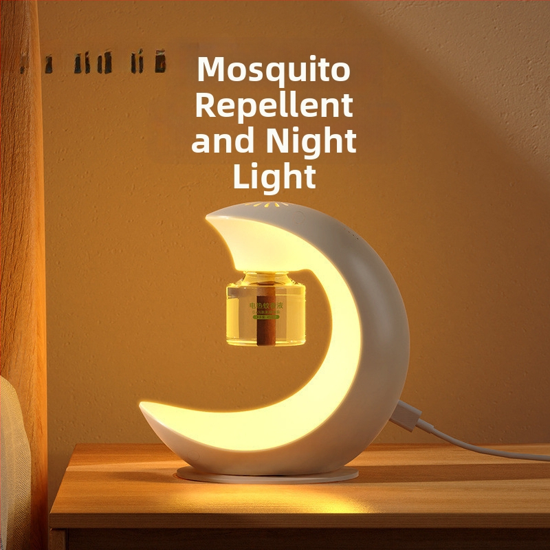 Dva u jednom: lampa protiv komaraca i noćno svjetlo s inteligentnim tajmerom; baterija koja se može izvaditi; pogodno za sobe iznad 61 m²; koristi tekući repelent.