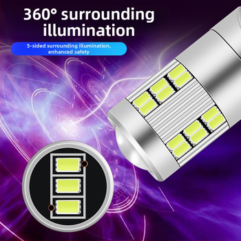 Автомобилен светодиоден индикатор за ширина T10/W5W, 27SMD 1206; 12V, 3W (универсална съвместимост)