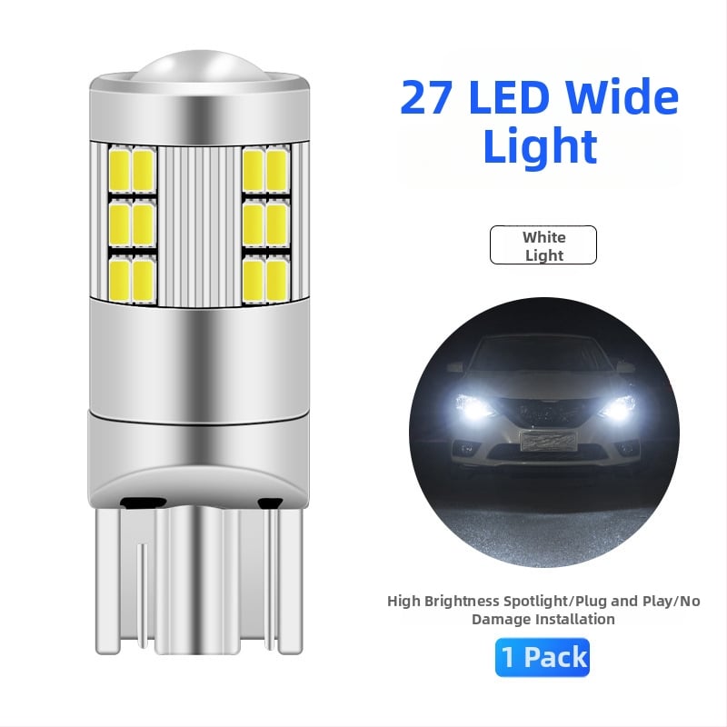 Автомобилен светодиоден индикатор за ширина T10/W5W, 27SMD 1206; 12V, 3W (универсална съвместимост)
