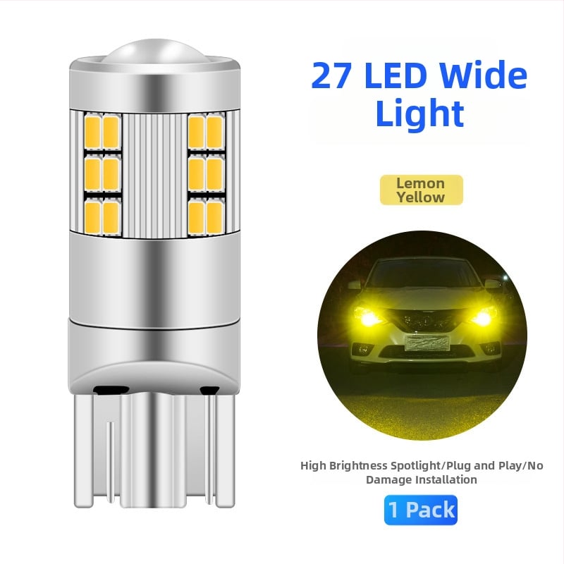 Автомобилен светодиоден индикатор за ширина T10/W5W, 27SMD 1206; 12V, 3W (универсална съвместимост)
