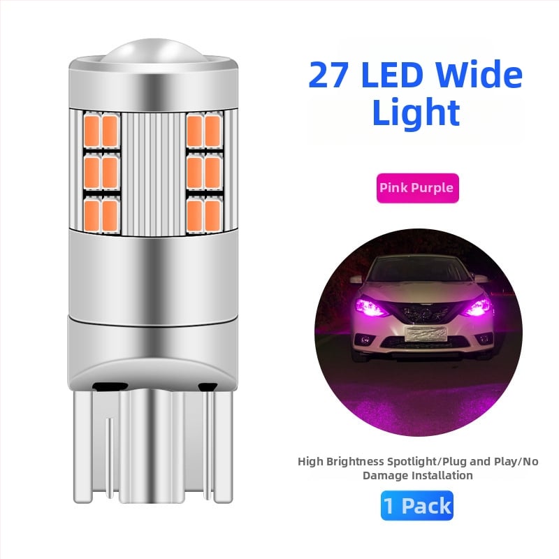 Автомобилен светодиоден индикатор за ширина T10/W5W, 27SMD 1206; 12V, 3W (универсална съвместимост)
