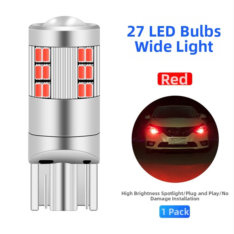 Автомобилен светодиоден индикатор за ширина T10/W5W, 27SMD 1206; 12V, 3W (универсална съвместимост)