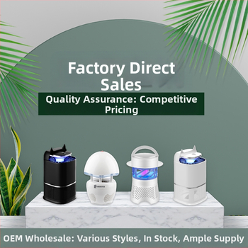 Домашна фотокаталитична лампа за убиване на комари, модел HJ15Y, LED осветление, улов чрез засмукване, ABS корпус, подходяща за площ 11–20㎡