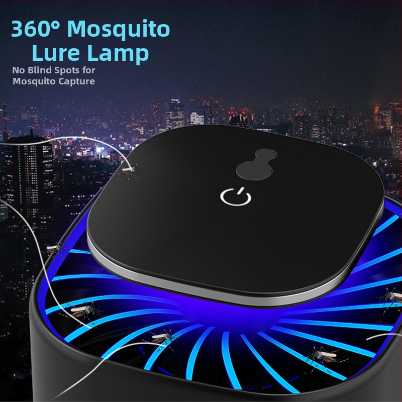 Домашна фотокаталитична лампа за убиване на комари, модел HJ15Y, LED осветление, улов чрез засмукване, ABS корпус, подходяща за площ 11–20㎡