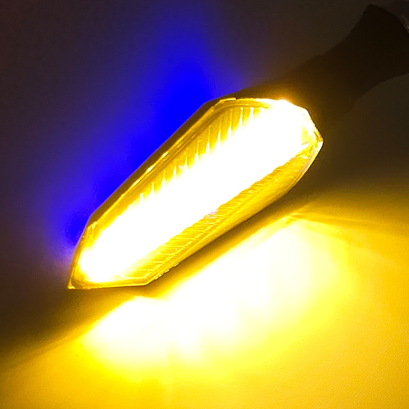 LED dvobojni sekvencijalni pokazivač smjera za električna vozila, 12V DC, 2W LED, 3000K, dodatak za modifikaciju motocikla