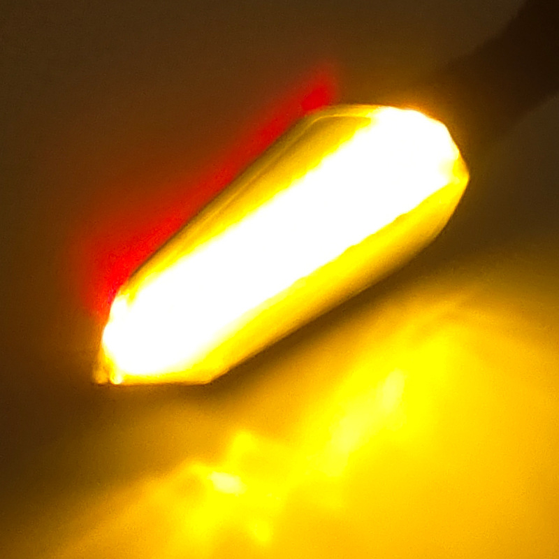 LED dvobojni sekvencijalni pokazivač smjera za električna vozila, 12V DC, 2W LED, 3000K, dodatak za modifikaciju motocikla