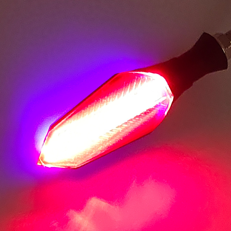 LED dvobojni sekvencijalni pokazivač smjera za električna vozila, 12V DC, 2W LED, 3000K, dodatak za modifikaciju motocikla