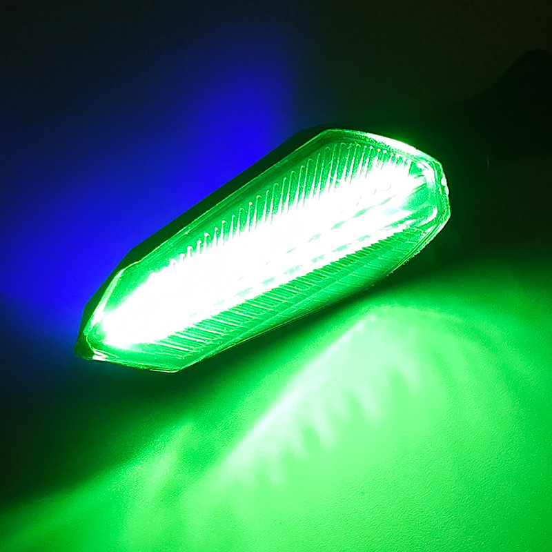 LED dvobojni sekvencijalni pokazivač smjera za električna vozila, 12V DC, 2W LED, 3000K, dodatak za modifikaciju motocikla