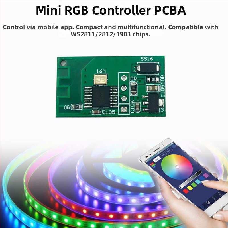 Bluetooth APP valdomas dviejų kanalų modulis automobilių ir motociklų posūkiams bei dienos šviesoms, LED 12V, 12W, 1A, 600 lm, modelis DZ-YDNXY0057OHO