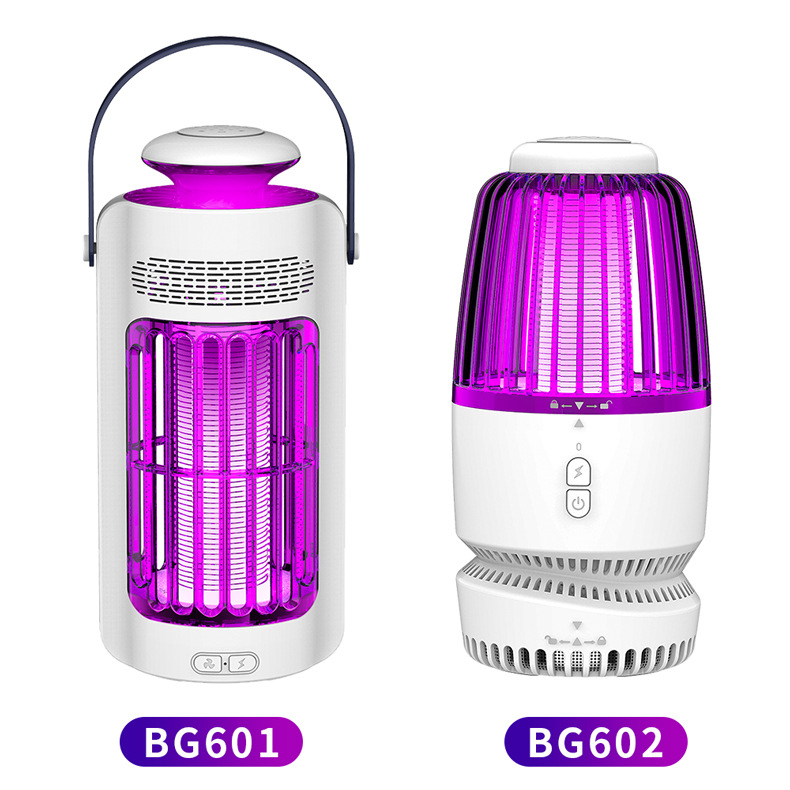 BG602 LED Szúnyogriasztó Lámpa Fényhullám-csapdával és Elektrosokkal — Nem Forgó, Nincs Beépített Akkumulátor