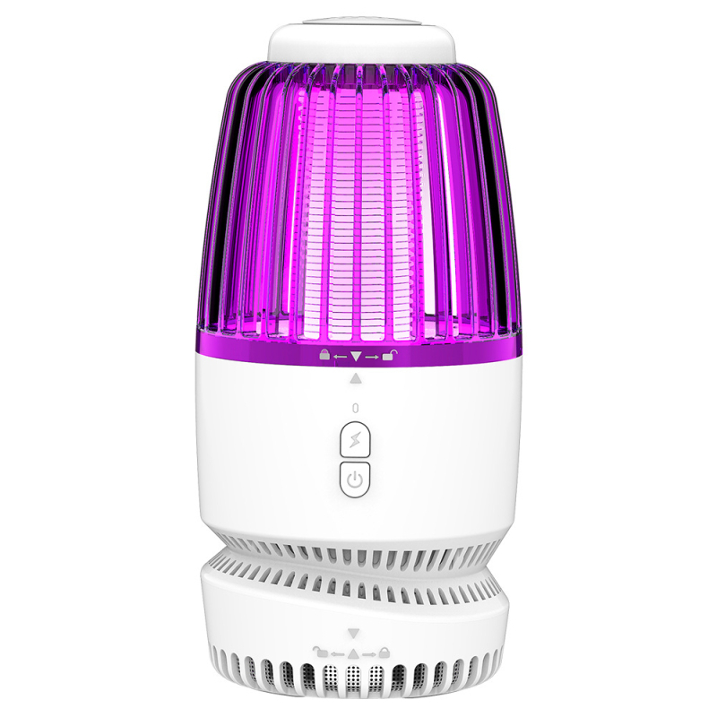 BG602 LED Szúnyogriasztó Lámpa Fényhullám-csapdával és Elektrosokkal — Nem Forgó, Nincs Beépített Akkumulátor