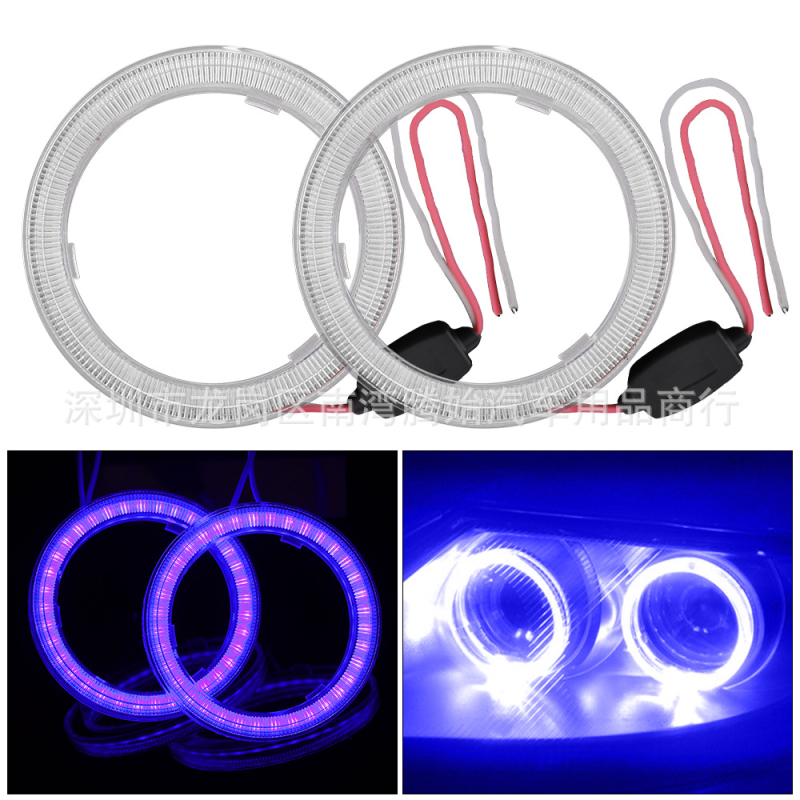 Automobilska LED svjetla s Angel Eye COB prstenom, 120 mm kružna leća, dnevna svjetla i svjetlo za maglu
