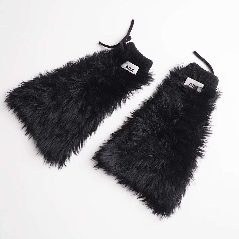 Set de leg warmers și șosete pentru picioare din lână, lungime medie, pentru femei – încălzire, culoare uni, stil business casual