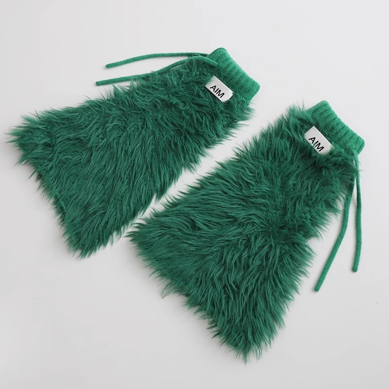 Set de leg warmers și șosete pentru picioare din lână, lungime medie, pentru femei – încălzire, culoare uni, stil business casual