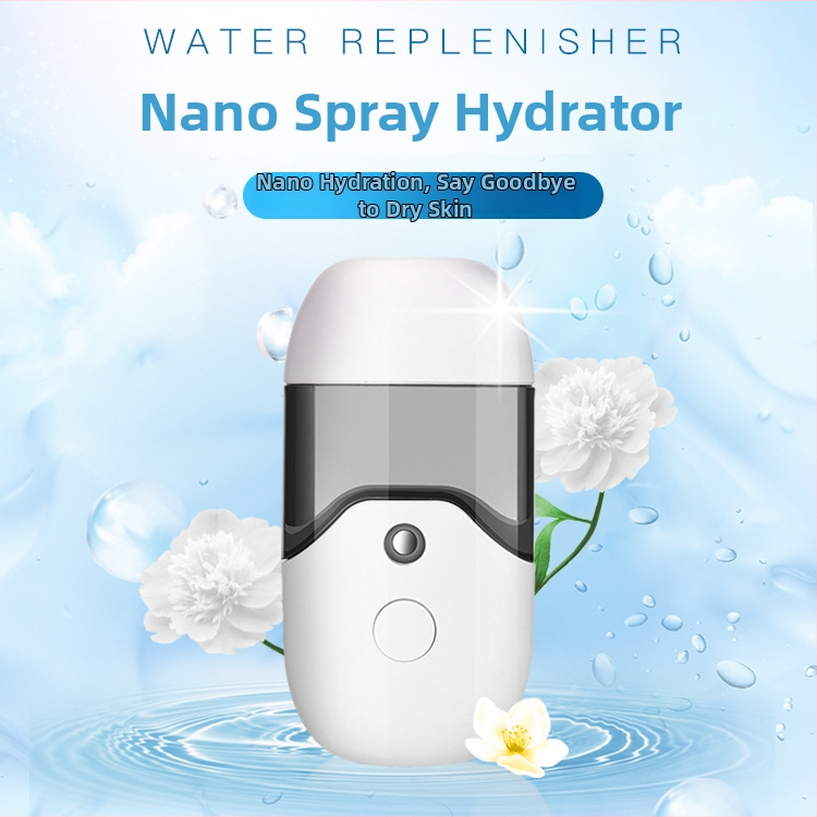 Po Yeon Nešiojamas drėkinimo purškimo įrenginys, 50 ml talpa, šaltas purškimas, įmontuota baterija 300–500 mAh, veikimo laikas 0–1 h