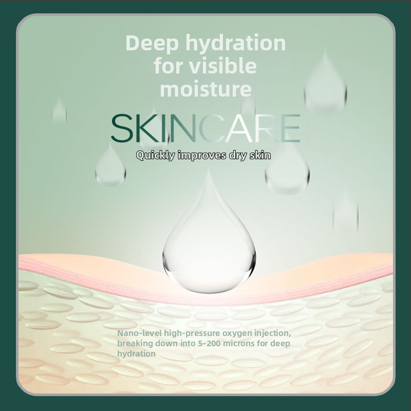 Nano näopuhastus pihusti – kaasaskantav laetav iluaparaat, külm pihustus, 0,1 ml/min pihustuskiirus, 5V USB toide, ABS korpus