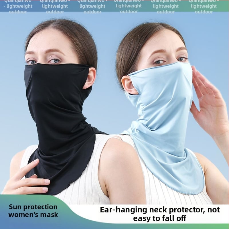 Sportska maska za lice i vrat s UV zaštitom, brzo sušeći najlon, unisex, za otvorene aktivnosti (biciklizam, planinarenje).