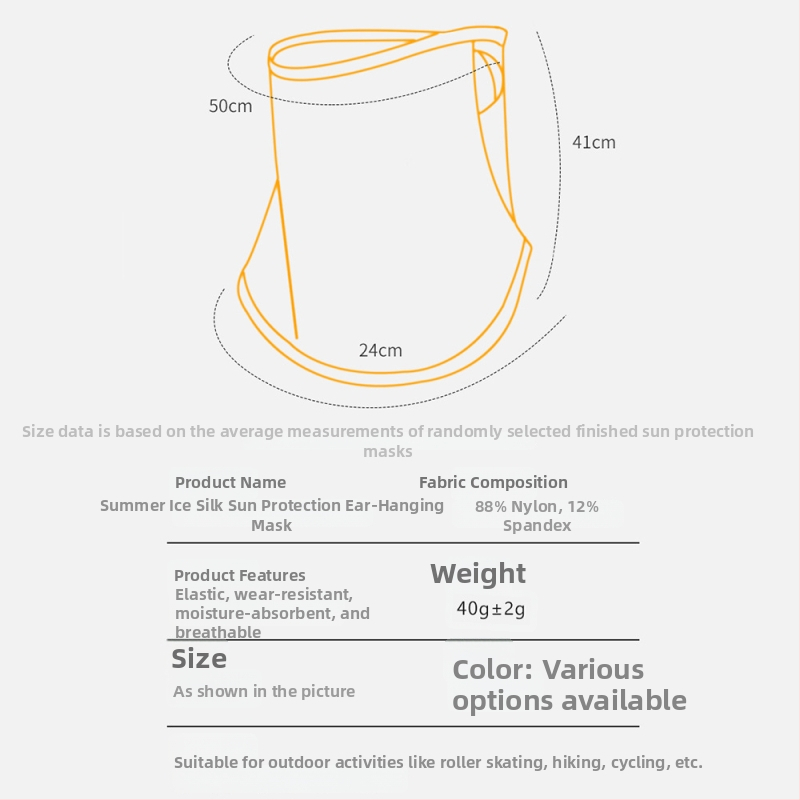 Sportska maska za lice i vrat s UV zaštitom, brzo sušeći najlon, unisex, za otvorene aktivnosti (biciklizam, planinarenje).