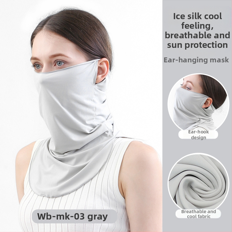 Sportska maska za lice i vrat s UV zaštitom, brzo sušeći najlon, unisex, za otvorene aktivnosti (biciklizam, planinarenje).