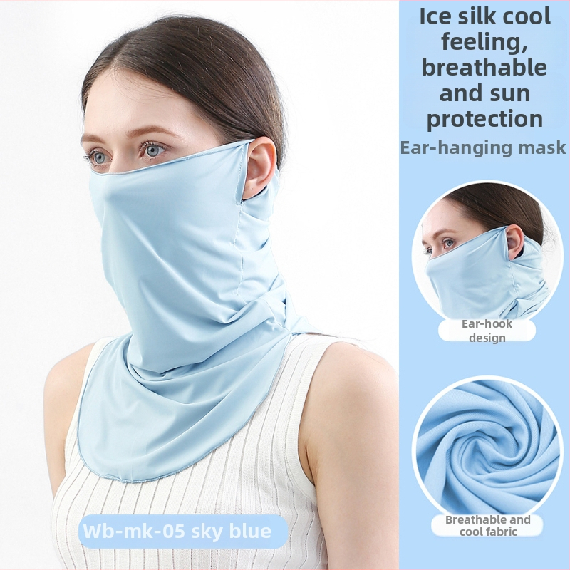Sportska maska za lice i vrat s UV zaštitom, brzo sušeći najlon, unisex, za otvorene aktivnosti (biciklizam, planinarenje).
