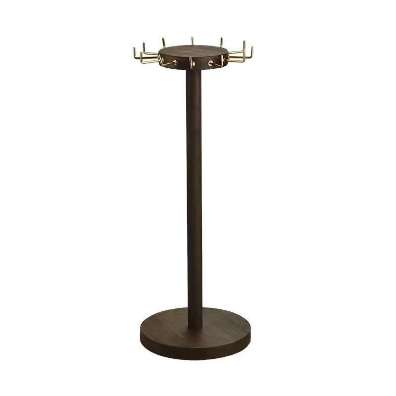 Drveni stalak za nakit – sastavljeni stolni organizator za lančiće, privjeske i naušnice, retro umjetnički stil, s jednim nivoom