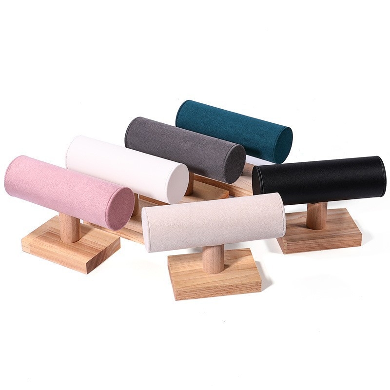 Стойка за бижута с I-образен дисплей, дървена конструкция, първи слой, артистичен стил, слепване