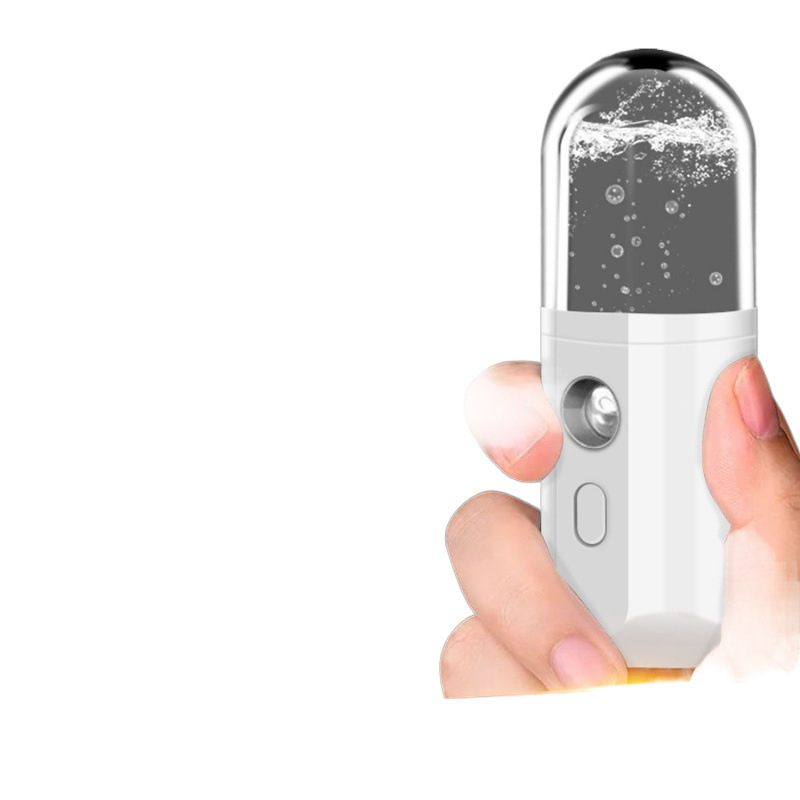 Νάνο Σπρέι Ενυδάτωσης - Χειρολαβής Φορητός Ουαλιστήρας Προσώπου - Κρύος Ψεκασμός, 5+ Ταχύτητες, Ώρα Ομίχλης ≤10s, Θερμοηλεκτρική Τεχνολογία Ενυδάτωσης, Χωρίς Ενσωματωμένη Μπαταρία