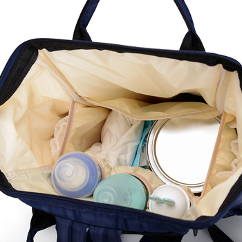 Rucsac pentru mame și bebeluși, cu imprimeu animal, stil urban minimalist, material nylon, căptușeală poliester, extinde capacitatea, curea de umăr curbată