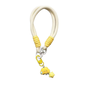 Κορδόνι για κινητό, unisex σχέδιο, πολυεστερικό σχοινί, πλαστικό κούμπωμα, σχέδιο με σύννεφα και αστέρια και χαμογελαστό μοτίβο