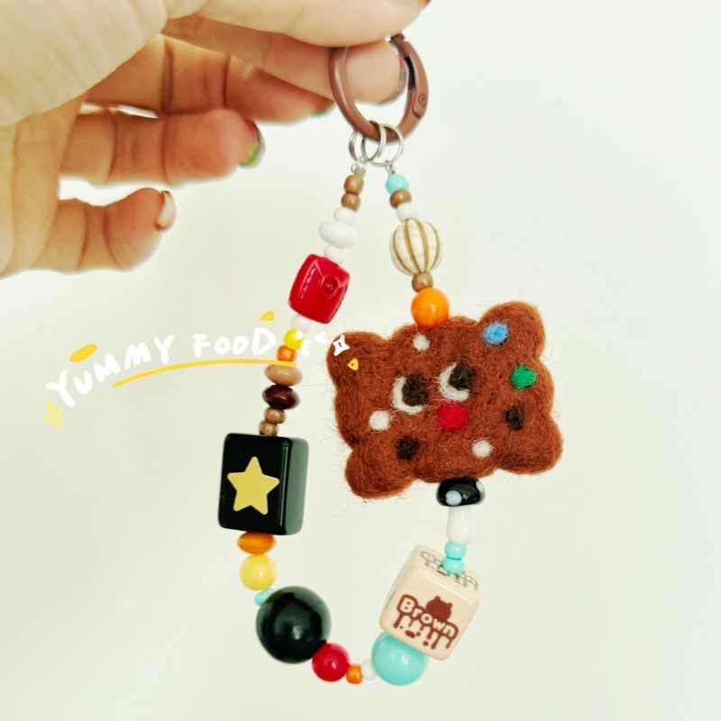 Zirui PVC telefonnyakpánt kézzel készített gyöngy karkötővel – uniszex, PVC zsinór, fém csat, testreszabható