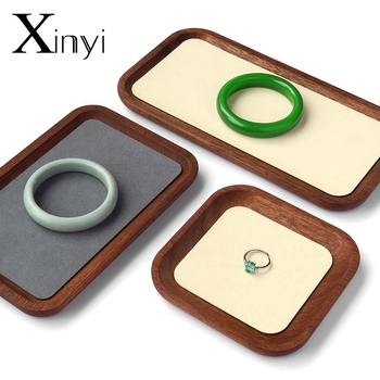 Дървен дисплей за бижута за мъниста и гривни, масивно дърво, античен стил, издание пролет 2025, ново