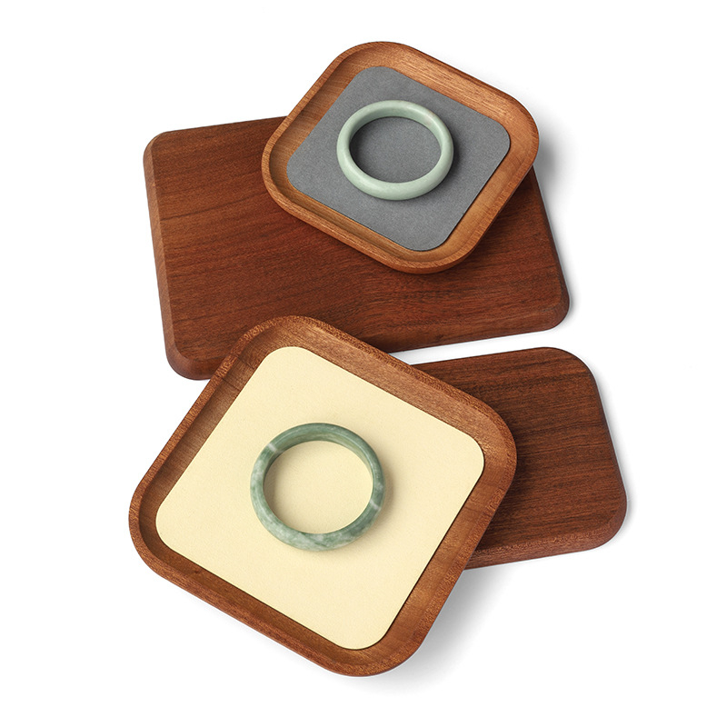 Дървен дисплей за бижута за мъниста и гривни, масивно дърво, античен стил, издание пролет 2025, ново