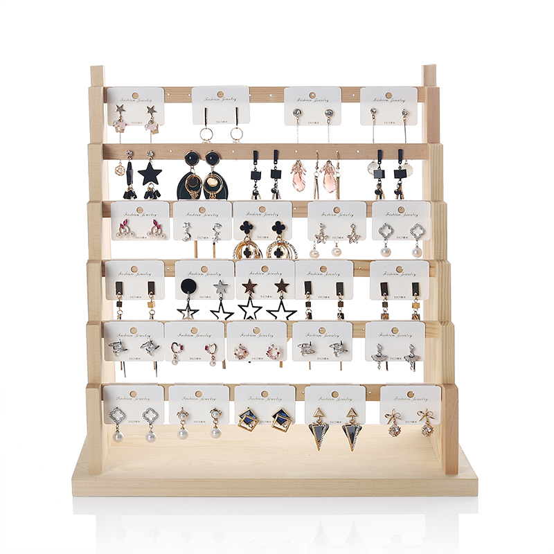 Fülbevaló kiállító polc (fa; eredet: Jilin; 2025 tavaszi kiadás; stílus: művészeti stílus)