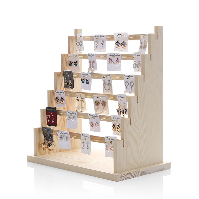 Fülbevaló kiállító polc (fa; eredet: Jilin; 2025 tavaszi kiadás; stílus: művészeti stílus)