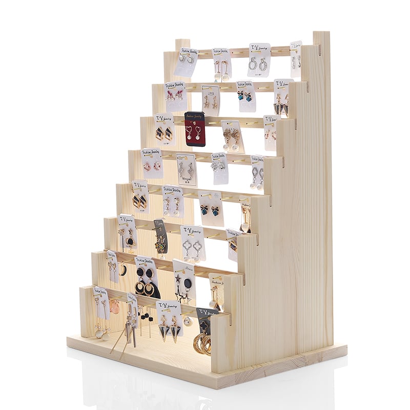 Fülbevaló kiállító polc (fa; eredet: Jilin; 2025 tavaszi kiadás; stílus: művészeti stílus)