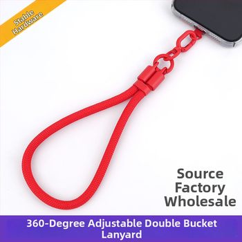 Lobster spona mobilný telefónny príves – multifunkčný, pletený polyesterový šnúra; Materiály: zinková zliatina + polyester; Šnúra: polyester; Spona: kovová; Personalizácia: Áno