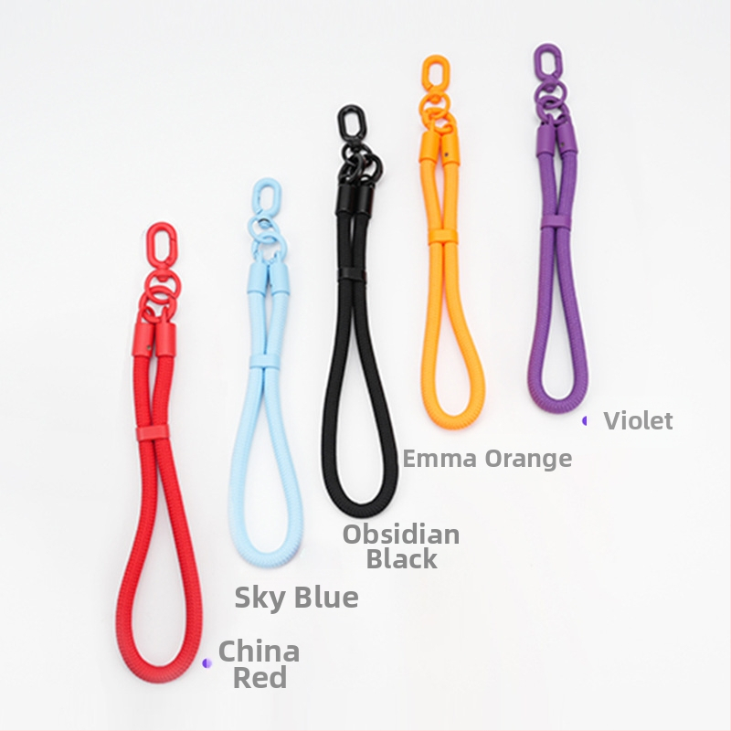 Lobster spona mobilný telefónny príves – multifunkčný, pletený polyesterový šnúra; Materiály: zinková zliatina + polyester; Šnúra: polyester; Spona: kovová; Personalizácia: Áno