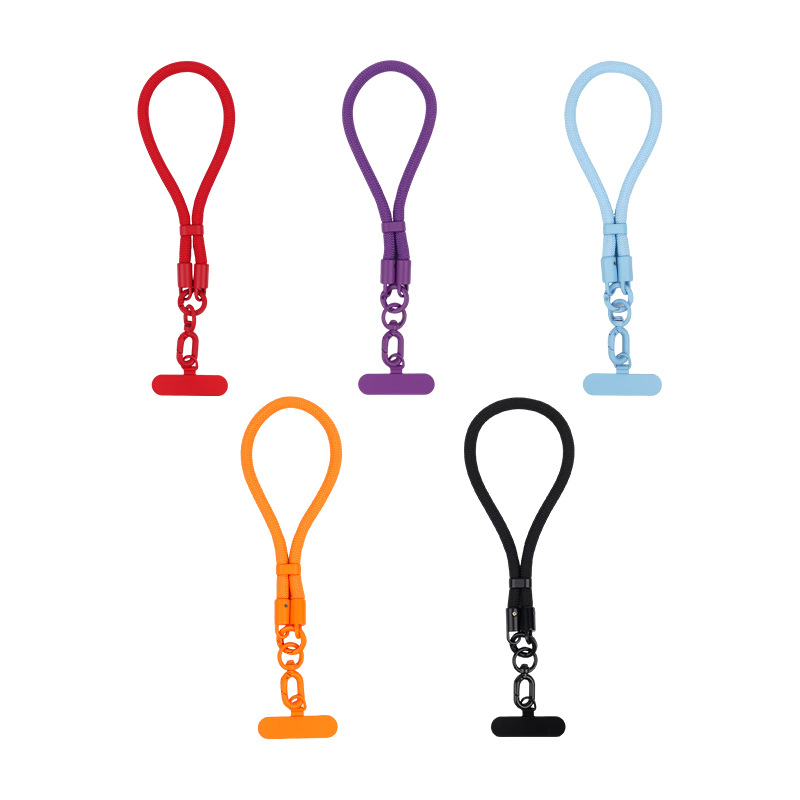 Lobster spona mobilný telefónny príves – multifunkčný, pletený polyesterový šnúra; Materiály: zinková zliatina + polyester; Šnúra: polyester; Spona: kovová; Personalizácia: Áno