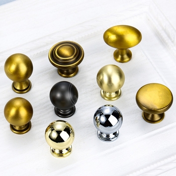 Drška za ormariće i ladice — cinkova legura, okruglog oblika, moderan jednostavan dizajn, model 581, Lianlong