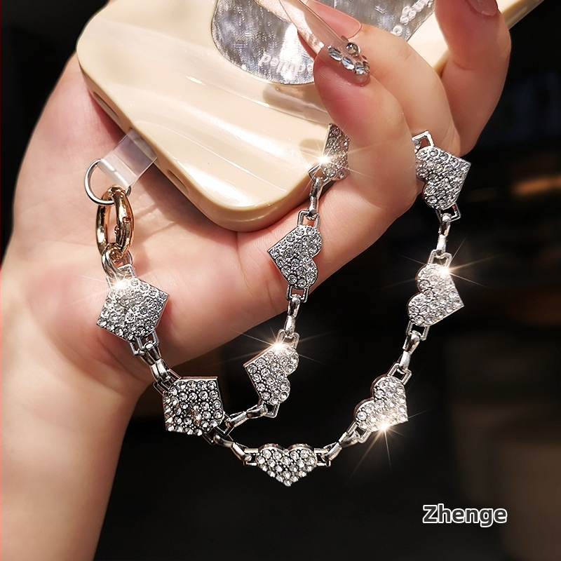 Náramok na telefón s geometrickým príveskom, ručne vyrobený, dámsky štýl, Jane