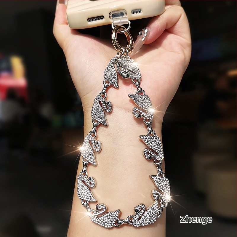 Náramok na telefón s geometrickým príveskom, ručne vyrobený, dámsky štýl, Jane