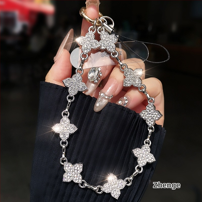 Telefona lanyarda rokassprādze ar ģeometrisku piekari, rokdarbs, sieviešu stilā, Jane