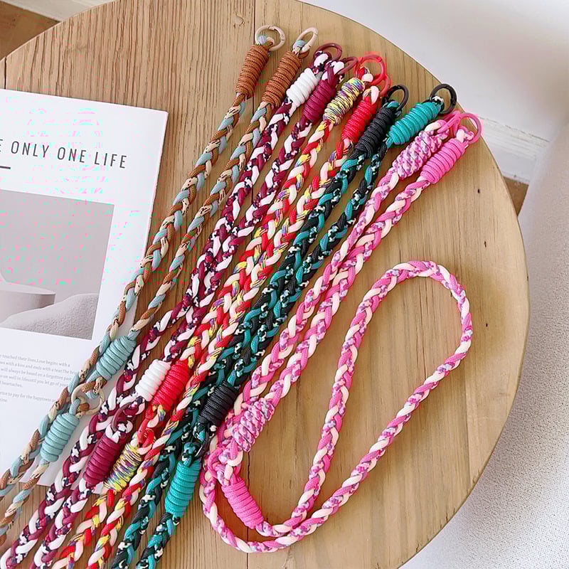 Lanyard universal pentru telefon din poliester cu cataramă metalică, design simplu